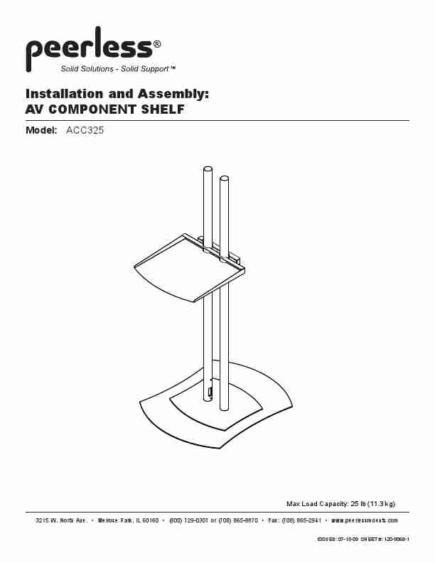 Peerless Industries Stereo System ACC325-page_pdf